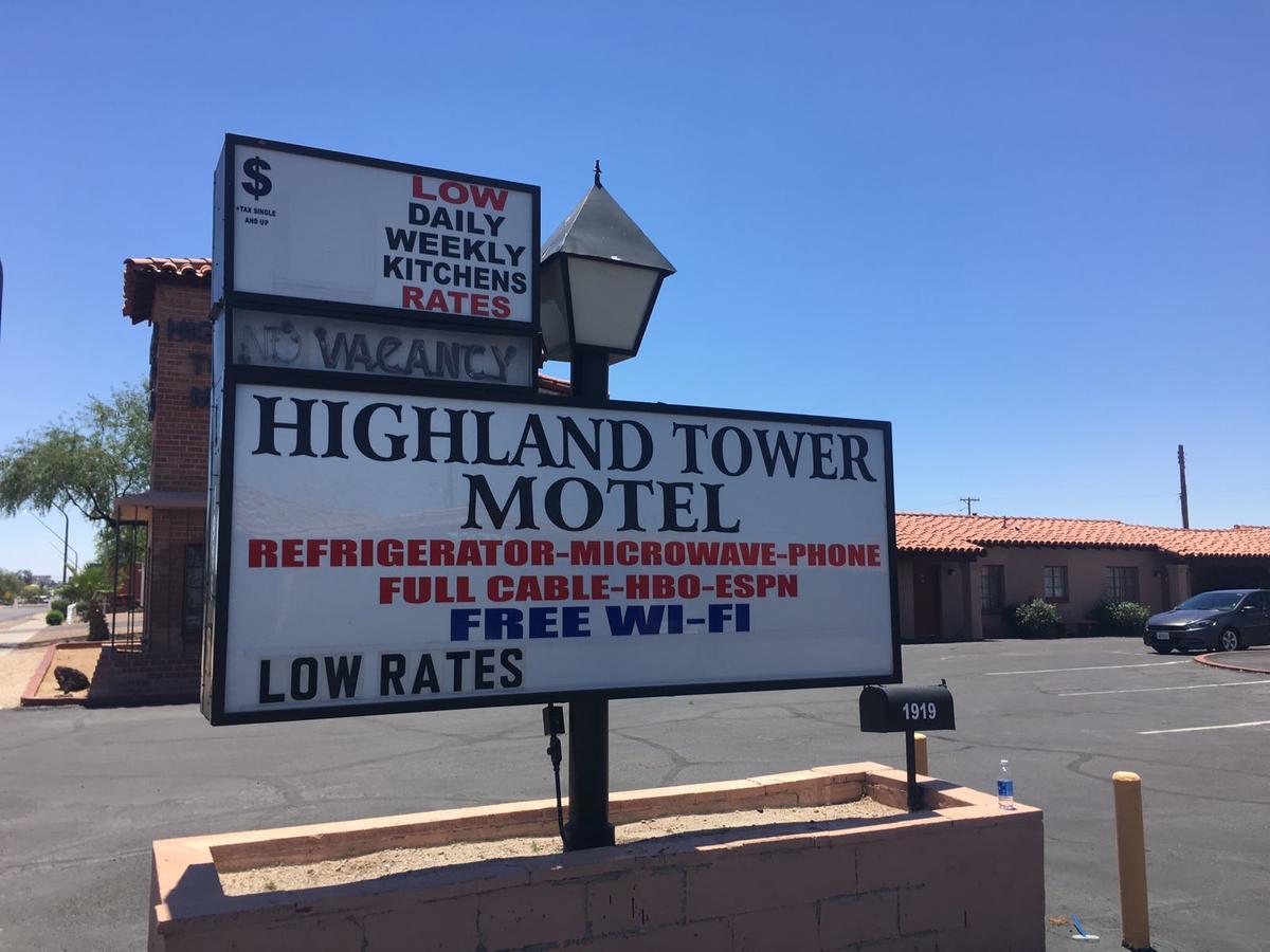 Highland Tower Motel Tucson Exterior foto